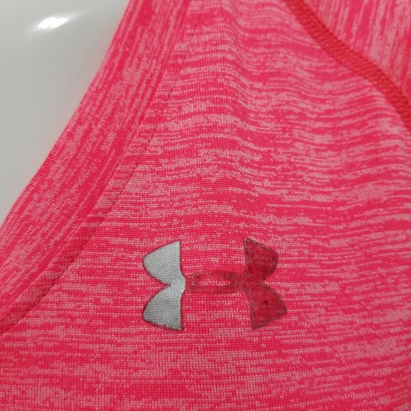 Under Armour shirt Small Twisted Tech HeatGear Semi-Fitted v-neck gym workout - Picture 6 of 10